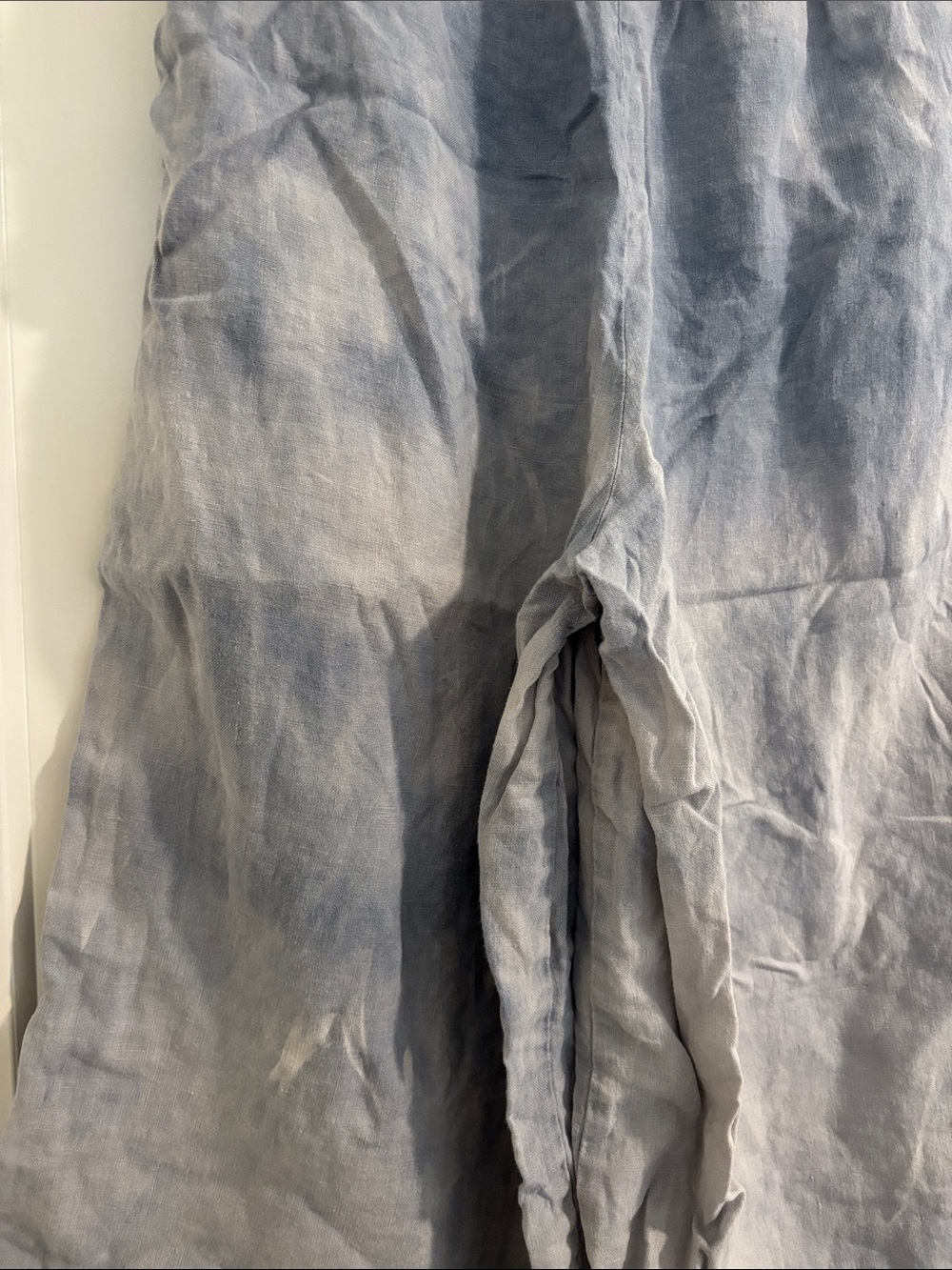 notPERFECTLINEN Light Blue Wide Leg Linen Pants - Picture 4 of 5